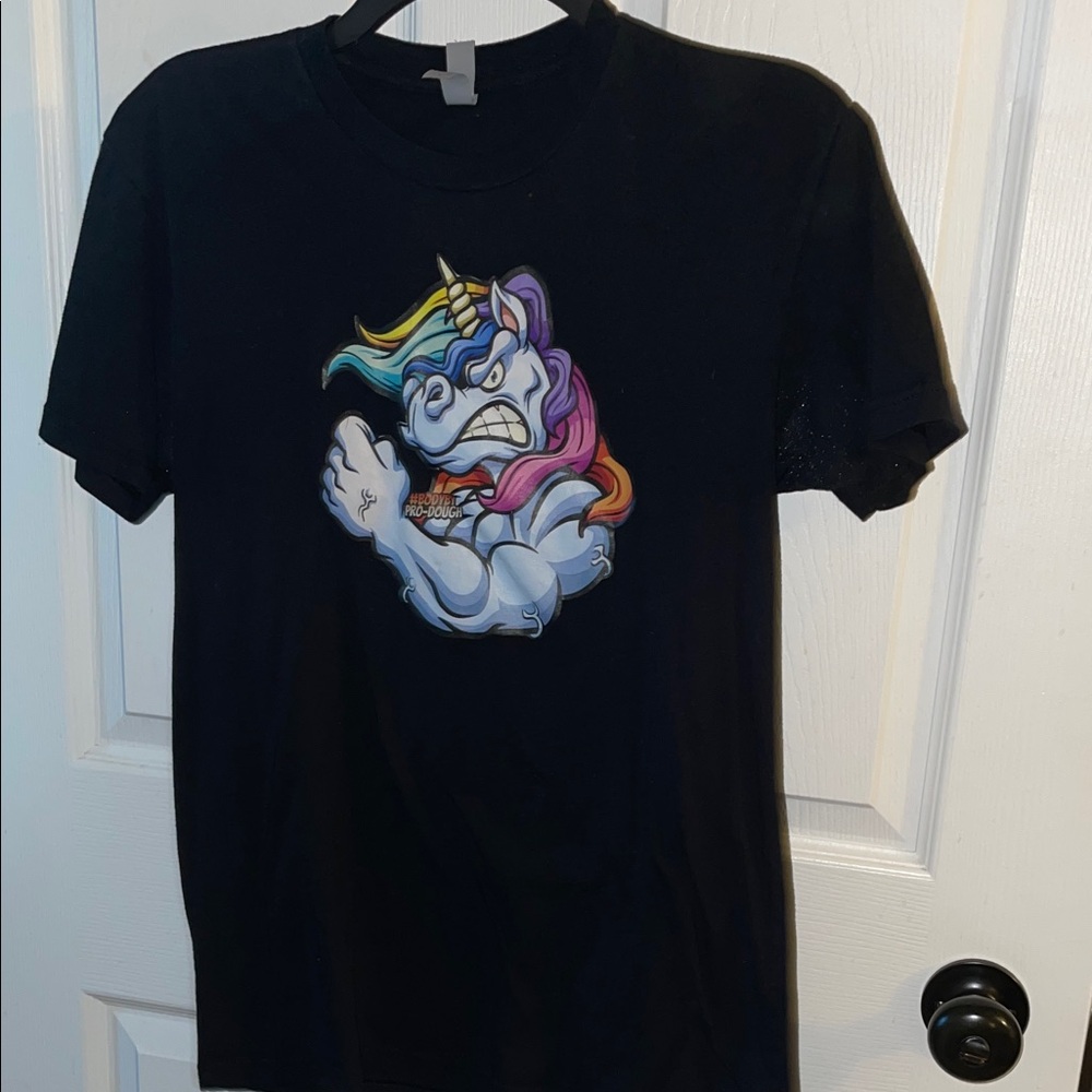 Fierce Unicorn Graphic Black Tee